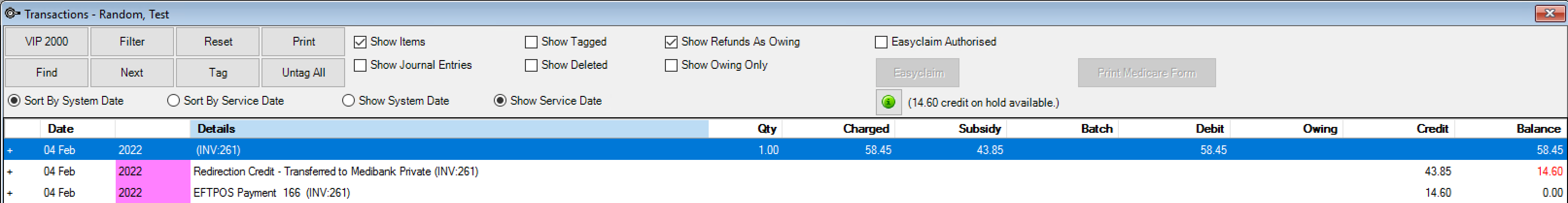 Correcting redirected Overpayments with gap